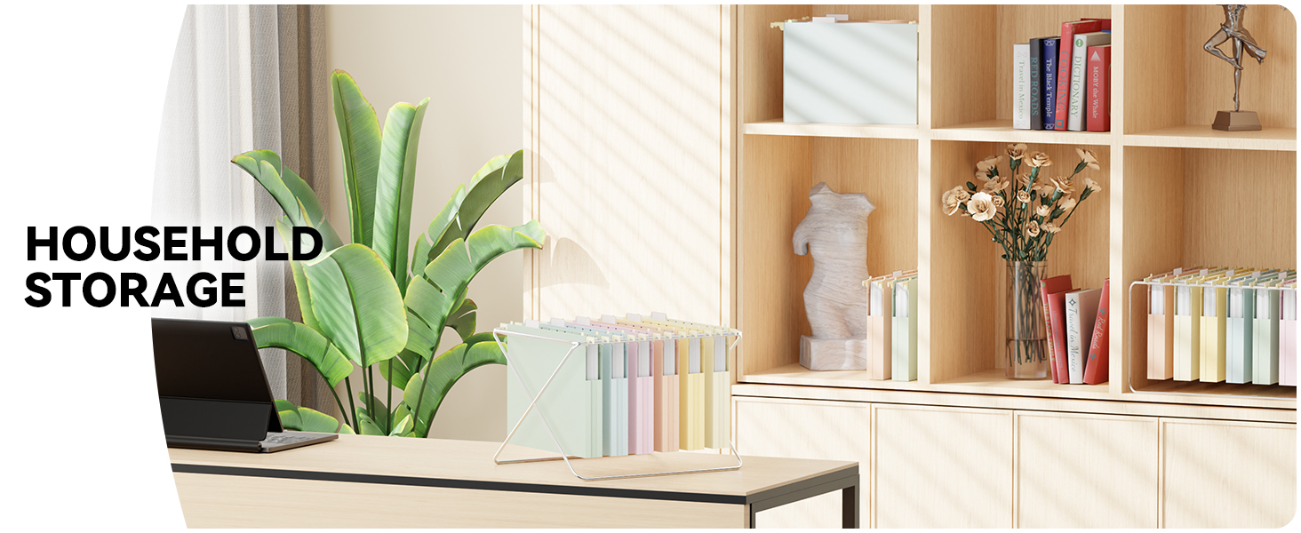 Morandi color hanging file folders 1 inch expansion