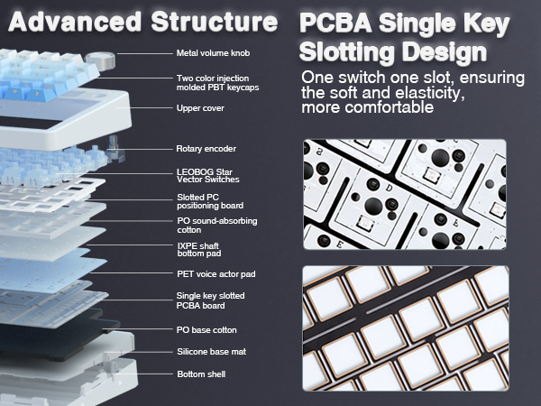 hot swappable mechanical custom keyboard creamy sound keyboard pre-lubed switches keyboard
