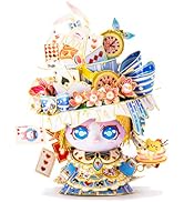 MU 3D Metal Puzzle for Adult Alice Figure Cartoon Cat, Animation Elf Palace Model Kits Miniature ...