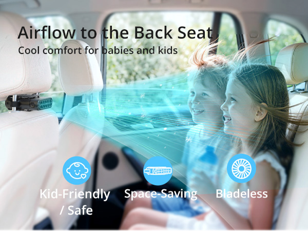 Car Seat Fan For baby rear Facing