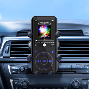 Car MP3 Pink Digital Audio Player Bluetooth Screensaver Calendar Pedometer with FM Radio Recording