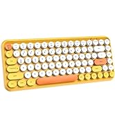 FELICON Wireless Bluetooth Keyboard Mini Portable 84-Key Keyboard Compatible with Android, Window...