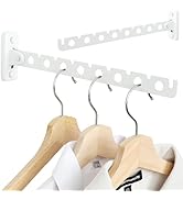 Alise Cloths Drying Rack Wall Mounted, Stainless Steel Folding Laundry Hanging Rack, Swivel Space...