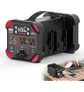 Kzreect 500W Pure Sine Wave Inverter Compatible with Milwaukee 18V Battery | DC 18V to AC 120V, 1...