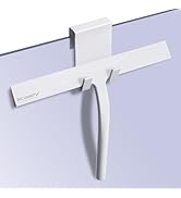 Shower Squeegee with Silicone Hook, 11" Inch Width All Purpose Squeegee Wiper for Shower Glass Do...