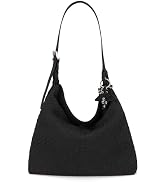 Glamzlele Woven Shoulder Bags Suede Hobo Slouchy Tote Purse with Adjustable Strap for Women, Larg...