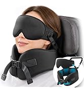 YFONG Travel Pillow for Women Airplane, Patented 360° Ergonomic Sleeper Hold Head Support System ...