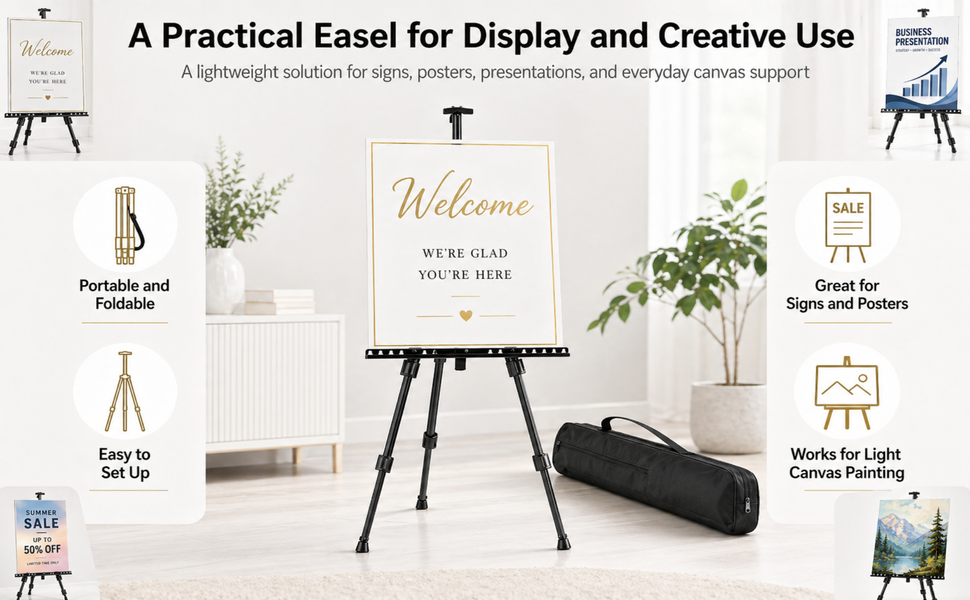 Easel for Display and Creative Use