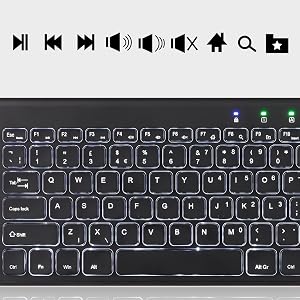keyboard with media keys