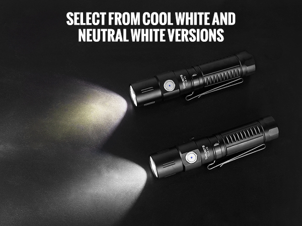 cool white and neutral white flashlight