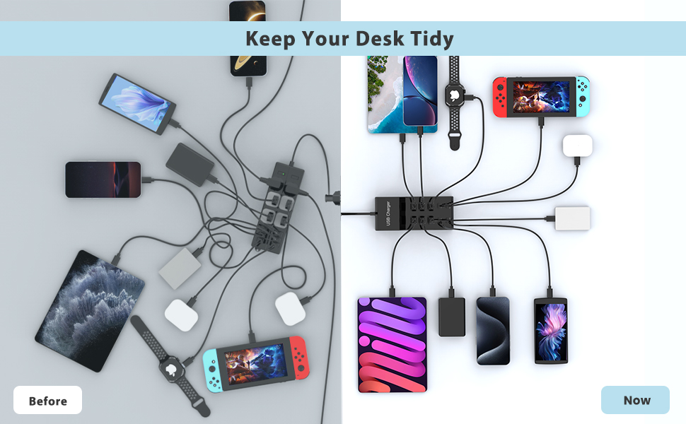 Keep desk tidy