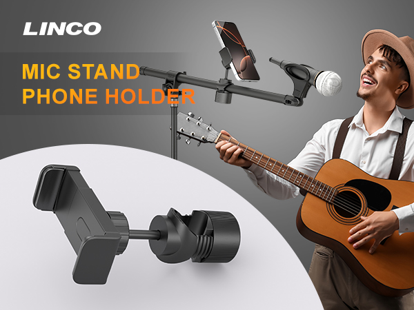LINCO PC002 Mic Stand Phone Holder