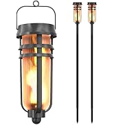 FOXFLAME Metal Solar Torches