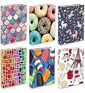 6 Pack Stretchable Book Covers, Jumbo Book Sleeves for Textbook Hardcover Books up to 9 x 11 Inch...