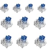 Zhouwang 108Pcs Blue Dustproof Clicky Switch, Keyboard Clicker Replacement | Crisp tactile click ...
