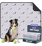 Velvopet Washable Pee Pads for Dogs, 2 Pack Puppy Pads, Super Absorbent & Leakproof with Anti-Sli...