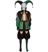 GRACEART Adult Halloween Clown Cosplay Costume Full Set Circus Jester Outfit Evil Harlequin Suits...