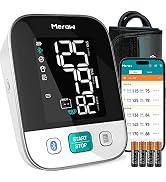 Meraw Bluetooth Blood Pressure Machine, High Accuracy Blood Pressure Cuff Arm 8.7-16.5' with Irre...