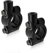 Sylvil 2 PCS Motorcycle Handlebar Mirror Mount Holder, Aluminum 7/8" Mirror Thread Mount Clamp, H...