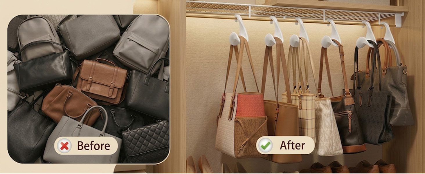 Purse Hangers for Closet