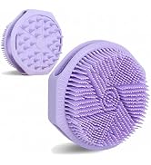 Dual-Sided Silicone Body Scrubber, 2-in-1 Silicone Loofah for Shower Exfoliating Body Brush Buffe...