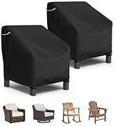 STARTWO Patio Outdoor Chair Covers 2 Pack, Outdoor Furniture Covers Waterproof adapter for Lawn L...