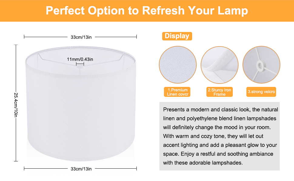drum lamp shades