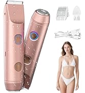 Fanovae 2-in-1 Bikini Trimmer for Women, Shaver & Razor Dual Heads with Independent Switches, IP6...