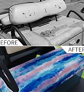 ZOCOZY Microfiber Golf Cart Seat Covers 55"x32" - Universal Breathable Golf Cart Seat Blanket, Go...
