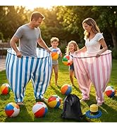 Vipxsa Granny Pants Outdoor Game,Giant Oversized Granny Funny Pants Set with Bouncy Balls & Pump ...