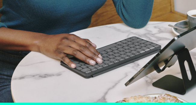 Keys-To-Go 2 Portable Bluetooth Slim Keyboard for Tablet With Built-in Cover