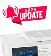 MONODEAL Bluetooth CD Player,Under Cabinet Kitchen FM Radio CD Player,Dual HD Speakers,Wireless M...