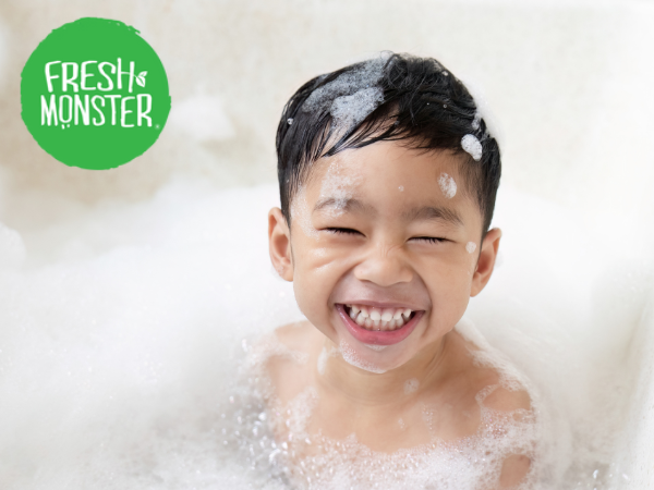 Fresh Monster all natural sulfate free two in one shampoo and body wash kids toddlers