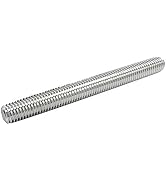 Quickun 304 Stainless Steel Fully Thread Rod, M8-1.25 Thread Pitch, 250mm Length, Right Hand Thre...