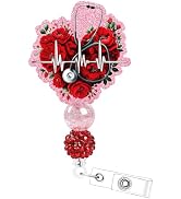 Valentine's Day Badge Reel Retractable - Cosmisun Valentine Rose Badge Holder with Alligator Clip...