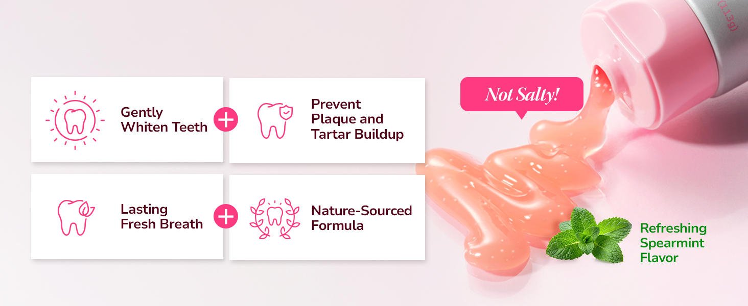 Fluoride Free Toothpaste I Natural Toothpaste for Teeth Whitening I Gum Health Care