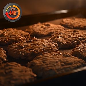 6-Piece Nonstick Bakeware Set;Carbon Steel Baking Trays w/ Heat safe Silicone Handles, Oven Safe
