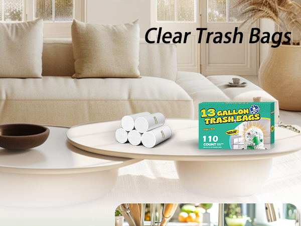 13 gallon trash bags