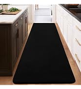 qulint Black Runner Rug for Hallway, 2x6 Modern Washable Kitchen Runner Non Slip Thickened Memory...