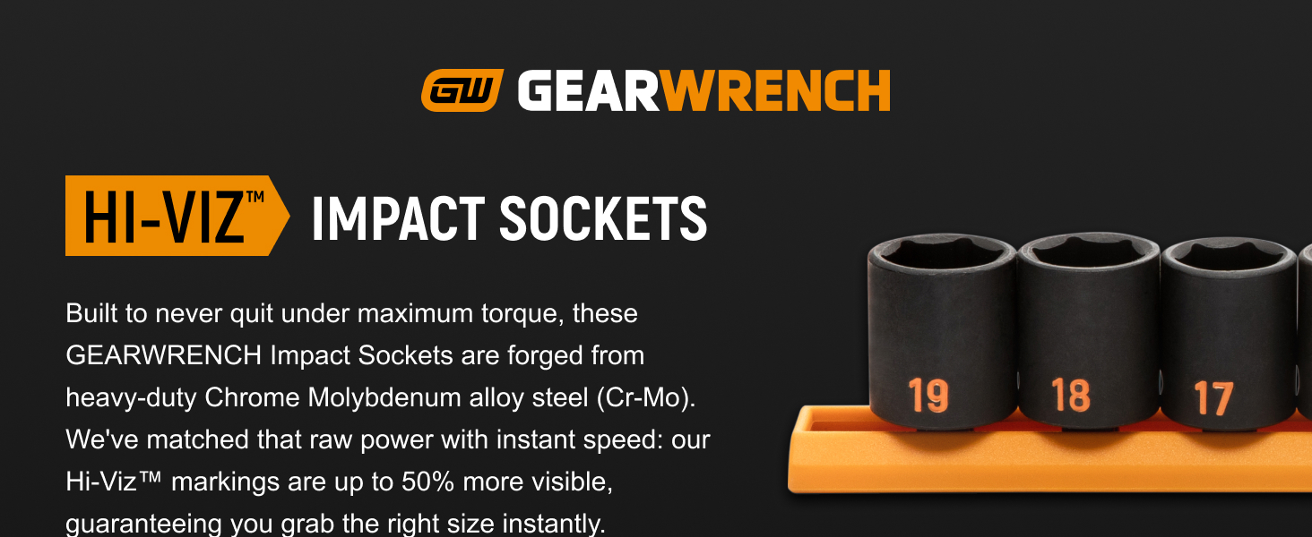 Hi-Viz Impact Sockets Overview