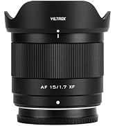 VILTROX AF 15mm F1.7 Air Lens for Fuji X-Mount, APS-C Autofocus Ultra Wide Angle Prime Lens, Comp...
