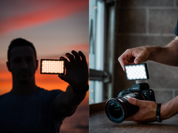 color temperature led camera panel lighting control