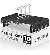 SMARTOR Pant & Skirt Hangers - Clips Hangers for Shorts, Shirts, Jeans, Dresses, Slacks, Coats, C...