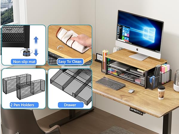 monitor stand for desk organizers and accessories computer stand riser office organization desktop