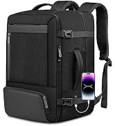 ampoock 50L Large Travel Backpack, Extra Large Carry On Backpack Airline Approved with USB Port, ...