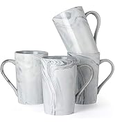 Smilatte 12 oz Coffee Mugs for Office, M099 Novelty Marble Ceramic Tea Cup for Boy Girl lover Wom...