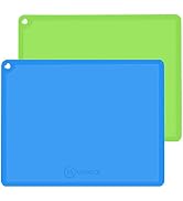 Silicone Kids Placemat, Non Slip Toddler Placemats for Dining Table, Reusable Children’s Dining F...