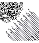 Dyvicl Micro-Pen Fineliner Pens, Black Pigment Liner Multiliner Archival Ink Micro Fine Point Pen...