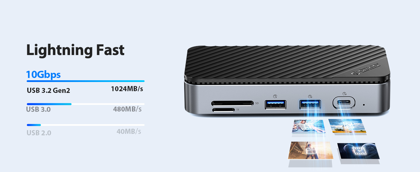 USB C Hub with M.2 Enclosure