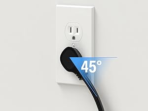 45° Right Angled Flat Plug